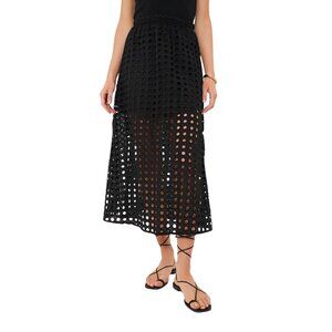 Tuckernuck Cotton Eyelet Eve Maxi Skirt Boho Summer Vacation - NWT - Large